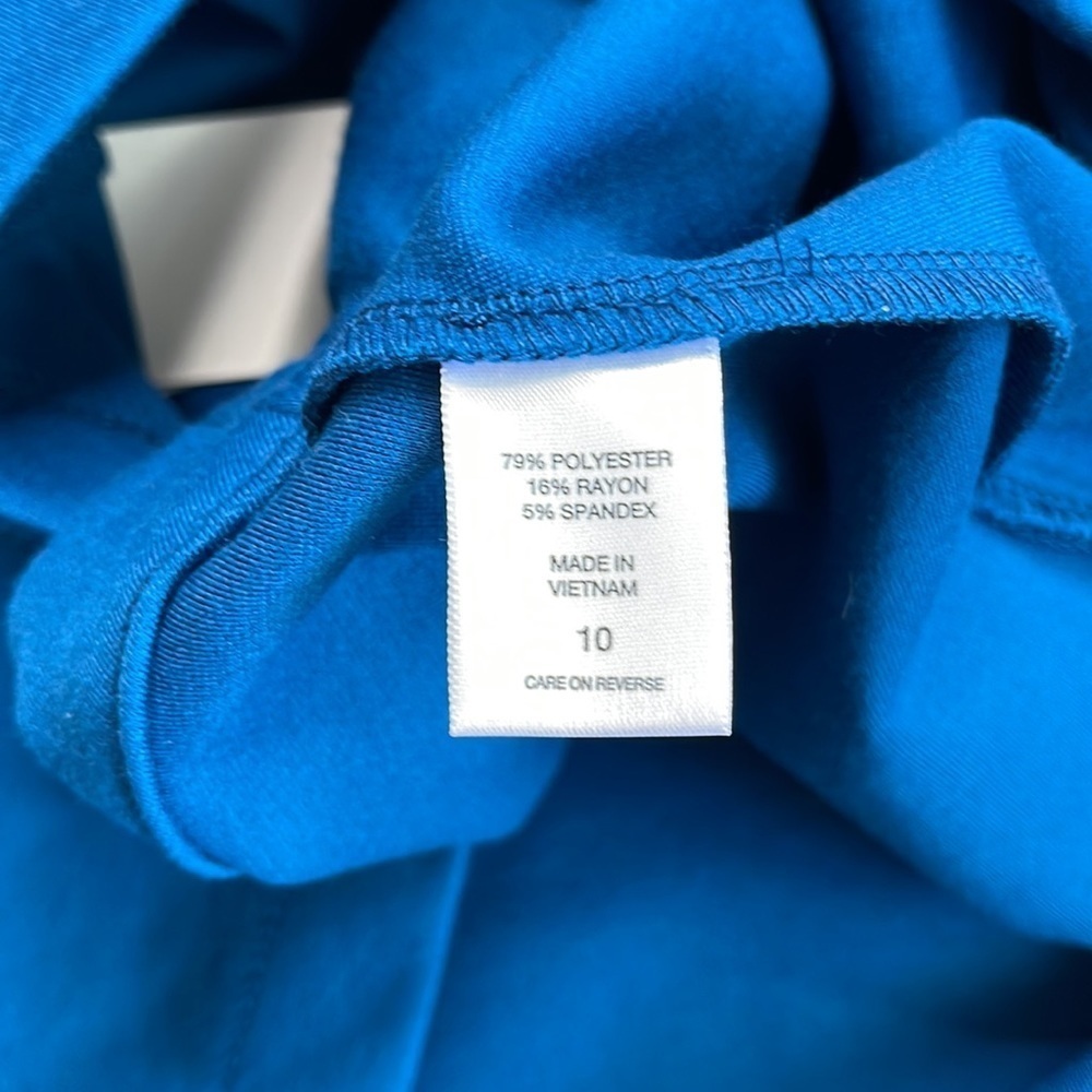 NY & Co 7th Ave Blue Mini Skirt - Picture 8 of 9